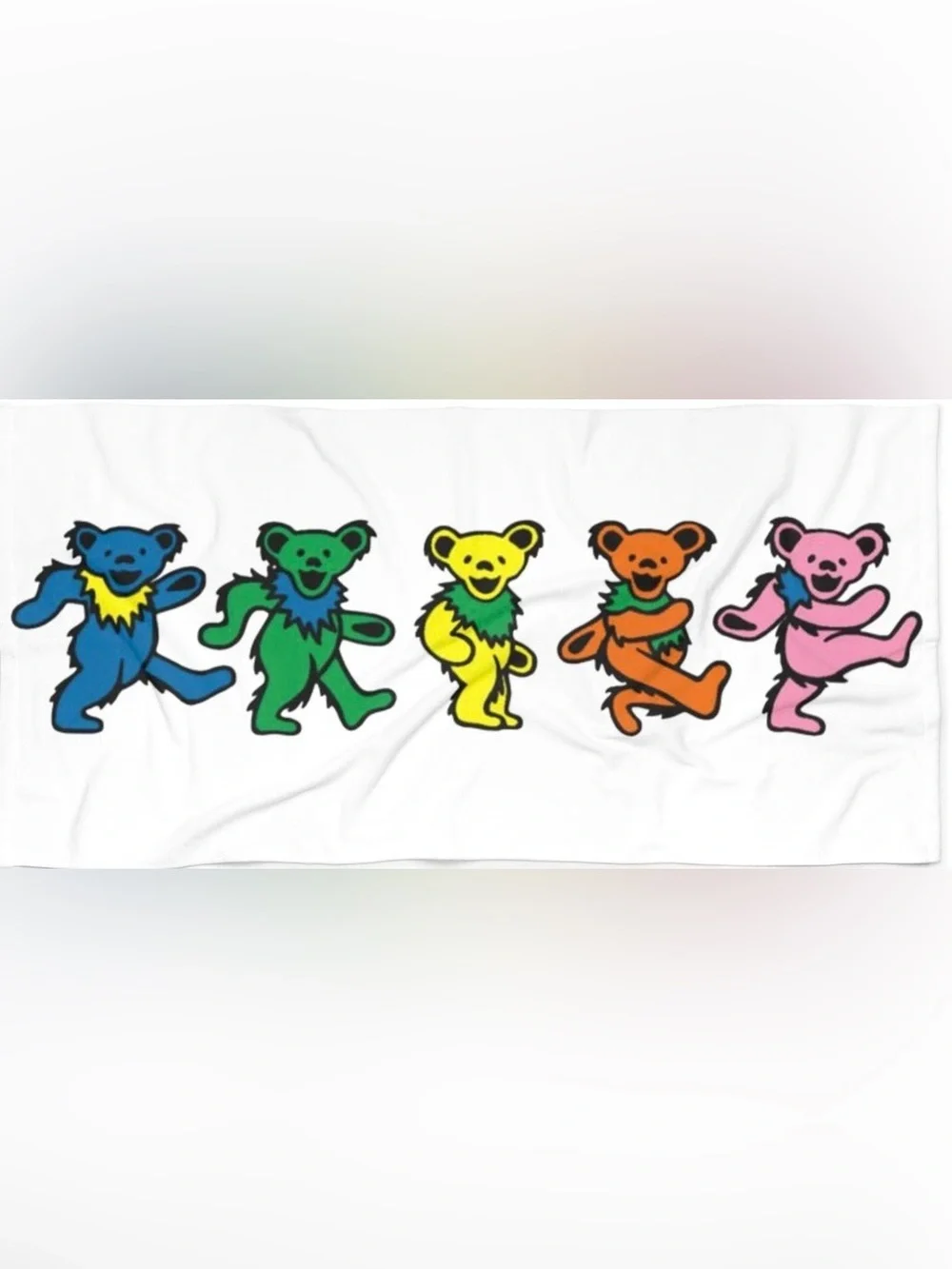 Grateful Dead Marching (Dancing) Bears Oversized Beach Towel for Bath Pool Party